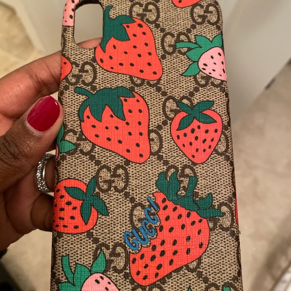 strawberry gucci phone case